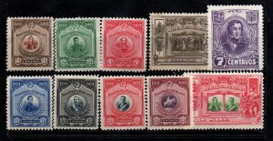 Peru 222-231 Set Mint hinged