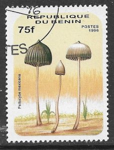 BENIN 1996 75fr Mushrooms Pictorial Sc 879 CTO Used