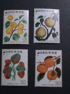 ​KOREA 1974- KOREA FRUITS PLANTS MNH VF- WE SHIP TO WORLD WIDE AND COMBINE
