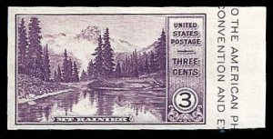 PCBstamps   US # 770a 3c Farley Mount Rainier, Mint, no gum, (6)