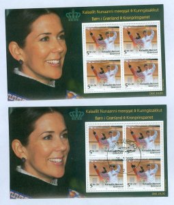 Greenland. 2006. 2 Souvenir Sheet. Mnh + Cancel.Children Greenl. Royal. Sc#B31a.