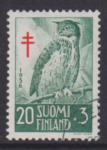 Finland    #B136  used  1956  TB prevention 20m  birds