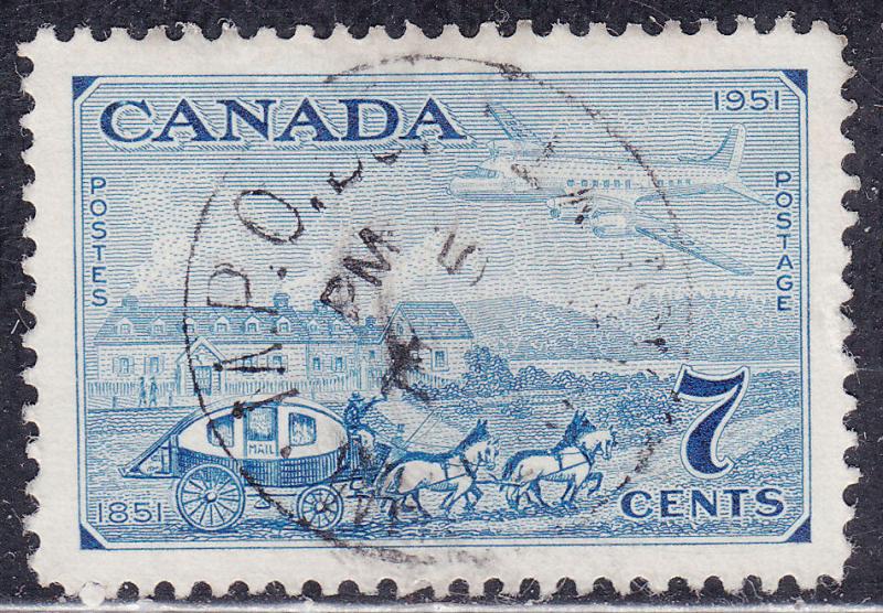 Canada 313 Postage Stamp Centenary 1951