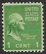 United States # 804 - G.Washington 1c. green - MNH