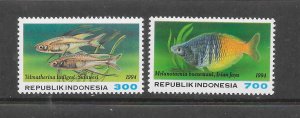 FISH - INDONESIA #1573-4 MNH