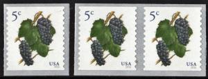 SC#5038 5¢ Grapes Coil Single & Pair (2016) SA