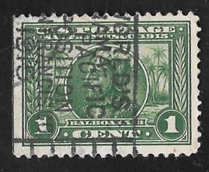 397 1 cent SUPERB LOGO Vasco Nunez de Stamp used F-VF