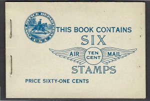 BKC1, Scott C10a Spirit of St. Louis. Complete Booklet, MNH Beauty!