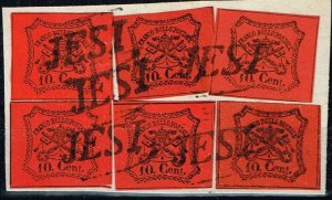 Papal State 1867 ,Sc.#15 used