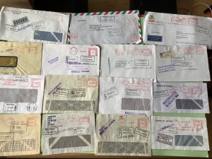 Italy collection Banking meter mail  covers 15  items Ref A2027