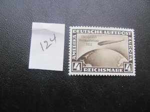 GERMANY 1933 HINGED  SC C45 ZEPPELIN SINGLE XF 90 EUROS (124)