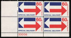 US #E23 ARROWS MNH LL PLATE BLOCK #33006