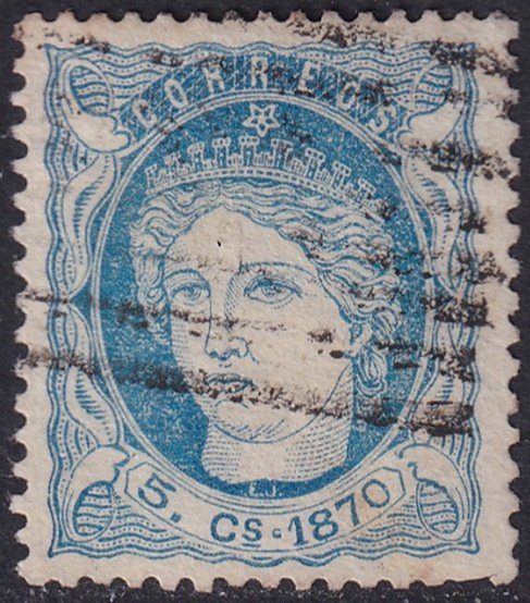 Cuba 1870 Sc 46 used bar (barras) cancel