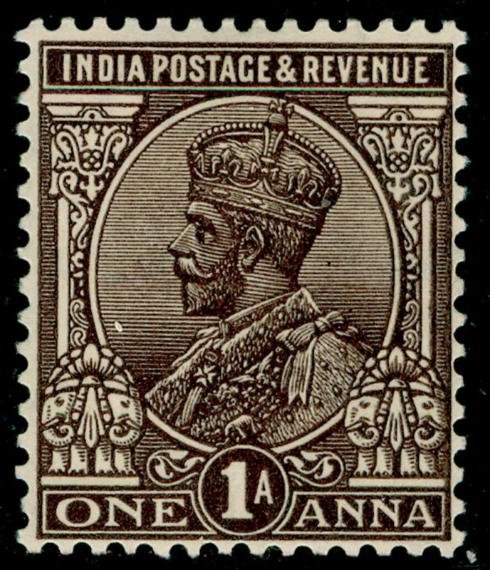 INDIA SG197, 1a chocolate, LH MINT.