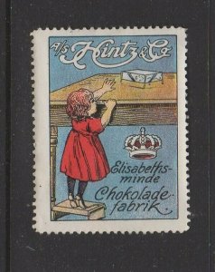 Denmark - Hintz & Co. Chocolate Factory Advertising Stamp - NG