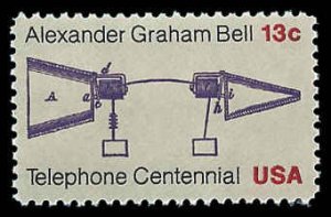 PCBstamps   US #1683 13c Telephone Centennial, MNH, (11)