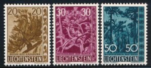 LIECHTENSTEIN 353-355 MINT VF NEVER HINGED (NH)