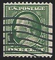 USA #385 Used Coil Stamp cv $50 (U9)