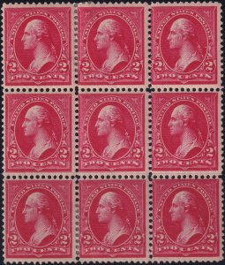 #279B Mint OG, F-VF, Block of 9, 4 OG, 5 NH (CV $151) (CV $9 - ID45221) - Jos...