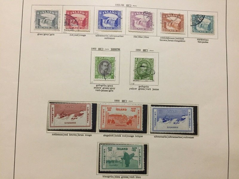 ICELAND Good 1875/1989 M&U Collection(Apprx 550+Items)GM640