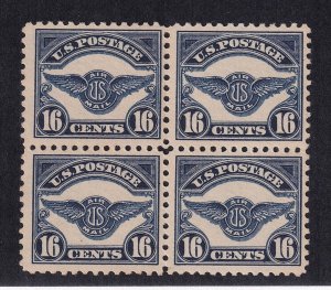 C5 block of 4 VF OG mint lightly hinged nice color cv $ 360 ! see pic !