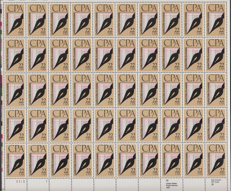US #2361  CPA   Full sheet of 50  MNH