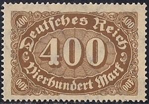 Germany #202  400M Numeral, Biss Brown, Stamp  mint OG NH VF