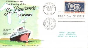 #1131 St. Lawrence Seaway Fluegel FDC