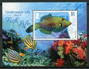 British Virgin Islands BVI Fish Stamps 2017 MNH Underwater Life Pt 2 1v M/S