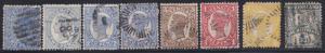 Australian States - Queensland - Small lot of 8 old used stamps