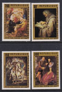 Congo People's Republic 433-436 Paintings MNH VF