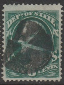 U.S. Scott #O60 Lincoln - Dept. of State - Official Stamp - Used Single