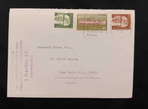 DM)1975, BERLIN, LETTER SENT TO U.S.A, AIR MAIL, WITH STAMPS PRESIDENT OF THE