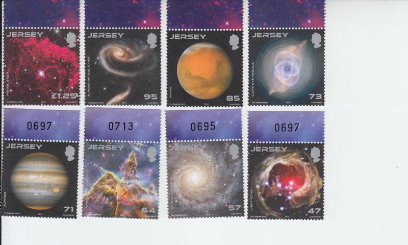 2015 Jersey Space - Hubble Telescope (8) (Scott 1839-46) MNH