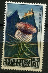 San Marino Sc#660 MNH, 170L multi, Flowers 1967 (1967)