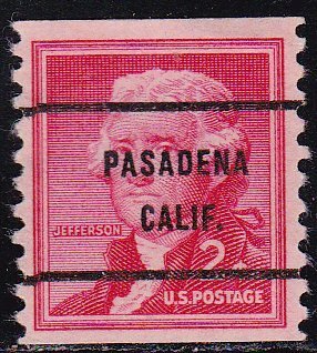 Precancel - Pasadena, CA PSS 1055-61 - Bureau Issue