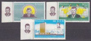 1966 Panama 938-940+Tab John F. Kennedy / Satellites 6,50 €