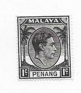 Malaya Penang #3 MH - Stamp CAT VALUE $1.50