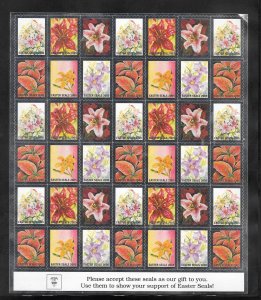 Easter Seals 2005 MNH Sheet Collection / Lot (12605)