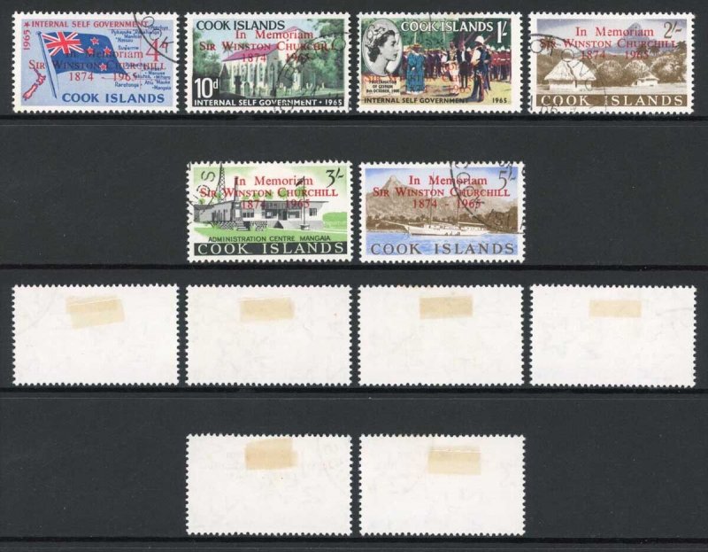 Cook Islands SG179/84 QEII 1966 Churchill Commemoration Set Used
