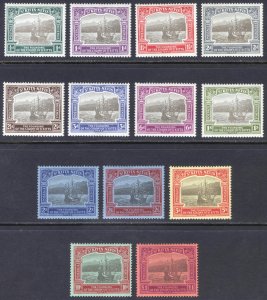 St Kitts Nevis 1923 1/2d-£1 Tercentenary Scott 52-64 SG 48-60 MLH Cat $1,378