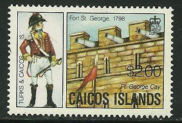 Caicos Islands # 20, Mint Never Hinge