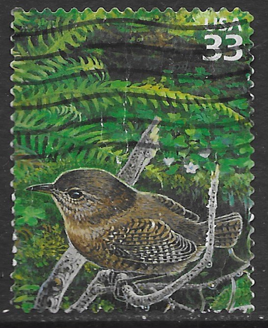 US #3348 used. Pacific Coast Rain Forest. Bird