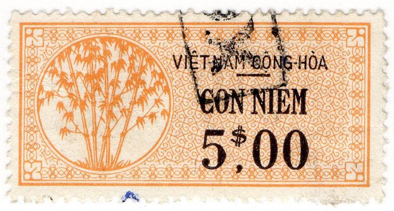 (I.B) Vietnam Revenue : Duty Stamp $5