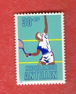 NETHERLANDS ANTILLES SCOTT#B186 1981 TENNIS PLAYER - MNH