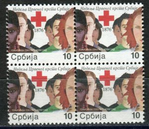 0461 SERBIA 2011 - Red Cross - MNH Block of 4