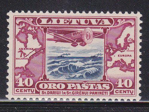 Lithuania SC# C80 Mint NH Airmail