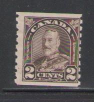 Canada Sc 182 1931 2 c brown G V coil stamp mint NH