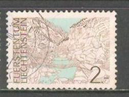 LIECHTENSTEIN Sc# 527 USED FVF Landscapes