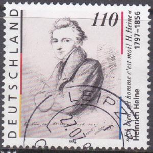 Germany  SC #1984 Stamp 1997 200th Anniv. of the Birth of Heinrich Heine - Used.